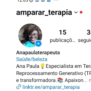 Ana Paula Stalbalk Amparar Terapia sua terapeuta na Europa