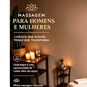 Seu bem estar em minhas mãos.